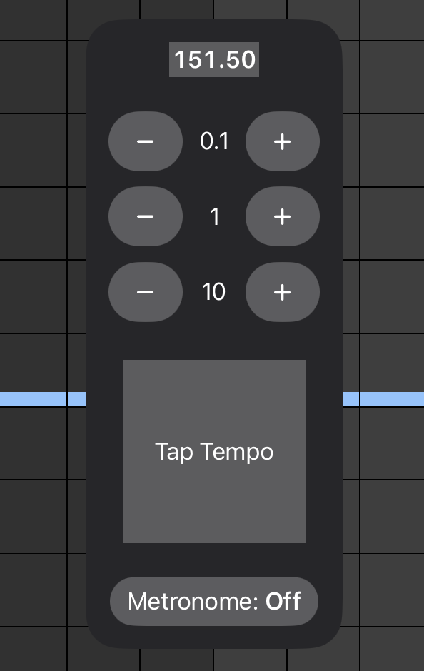 Tap Tempo Overlay